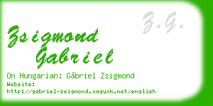zsigmond gabriel business card